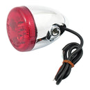 3-1 LED Bullet Taillight / Turn Signal Red Lens / Chrome