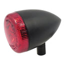 3-1 LED Bullet Taillight / Turn Signal Red Lens / Chrome - Universal