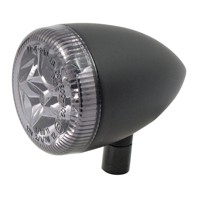 3-1 LED Bullet Taillight / Turn Signal Smoke Lens / Chrome