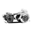 TC2P Series 2 Inch 8 MM Belt Drive Kit Chrome For 07-16 FLT/Touring. Models With Hydraulic Operated Clutch Only (NU)