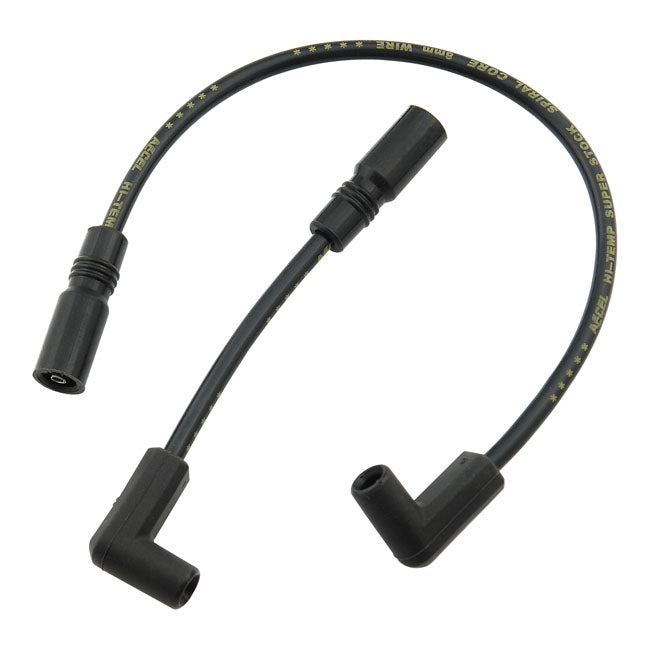 8 MM Ferro Spiral Core Spark Plug Wire Set Black 99-17 Dyna