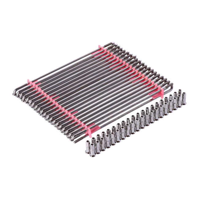 Spoke Set Stainless - 19 Inch x 220mm
