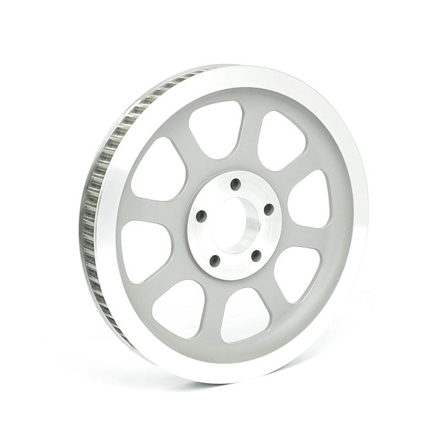 Reproduction OEM Style Wheel Pulley Silver - 70T x 1-1/8" Belt For 00-06 Softail Excl. FXSTD/I