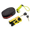 77 Granit Sledg 'Web Style' Disc Brake Lock Yellow