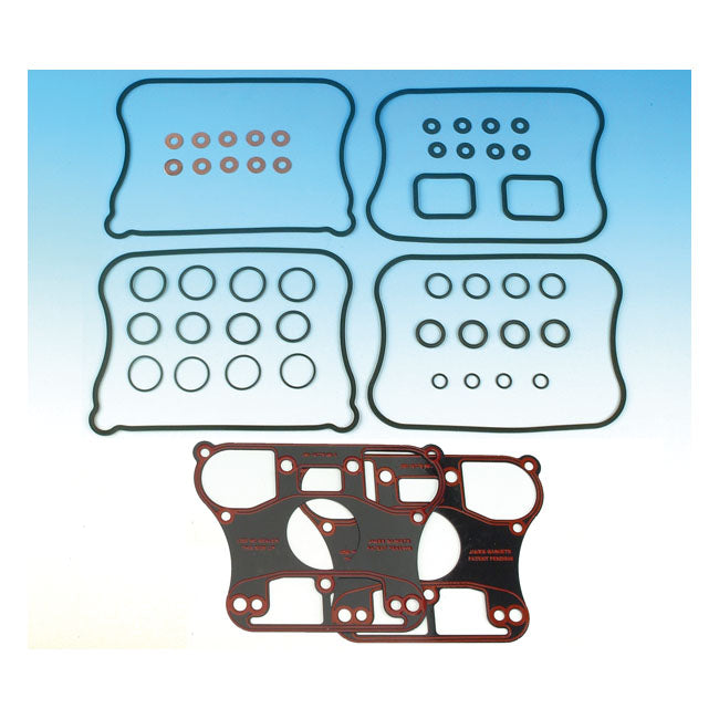 Rubber Coated Metal Rocker Cover Gasket Kit For 86-90 XL883/1100/1200 NU