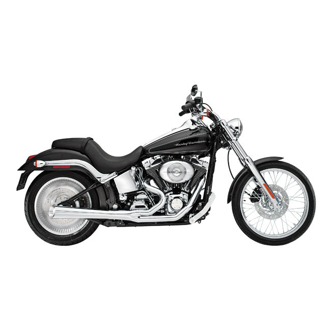 2-1 Supermeg Exhaust Chrome For 84-11 SOFTAIL NU