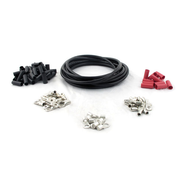 Custom 25 Foot Battery Cable Kit Black