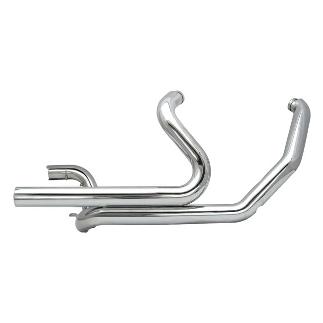 Power-Tune Duals Header Pipes Chrome With Chrome Heat Shield