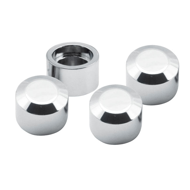 Magnetic Head Bolt Cover Set Chrome