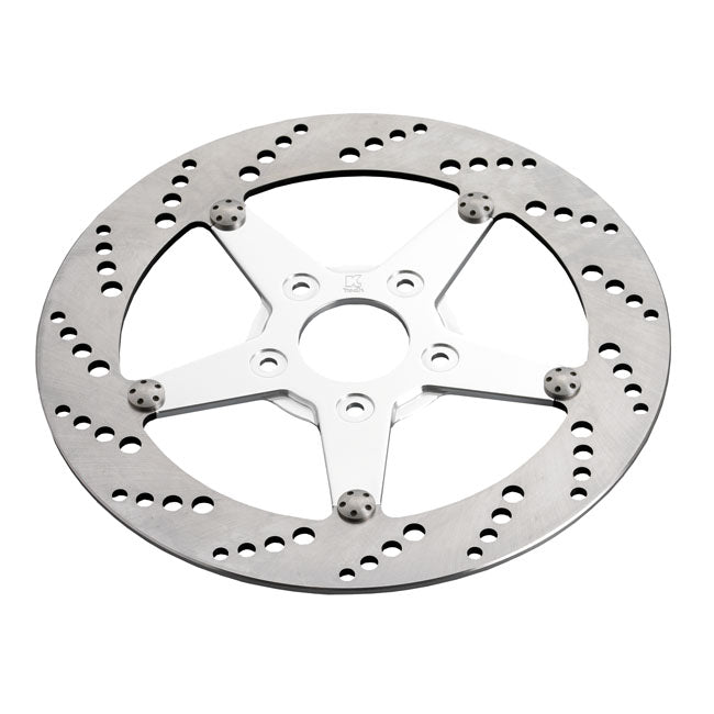 Front Left Brake Rotor 115" Stainless Polish Center Polished