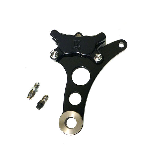 4 Piston Caliper Front Left Brake System Black