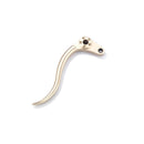 Deluxe Replacementacement Satin Aluminium / Brass Lever