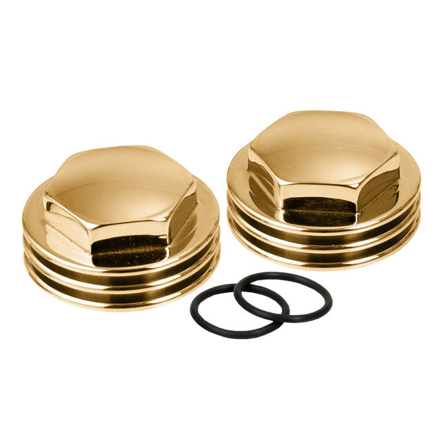 Knuckle Rocker Nuts Finned Polished Brass 36-47 Knucklehead (NU)