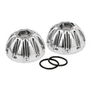 Knuckle Rocker Nuts Groove Chrome Finish 36-47 Knucklehead (NU)