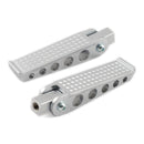 Cast Brass Knurled Footpeg Set Chrome