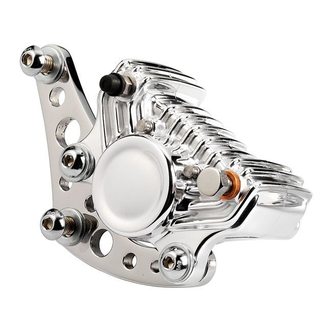 Super Freni Front Caliper Bracket Polished For 84-99 H-D models