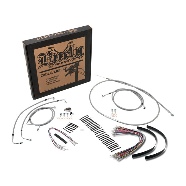 Apehanger Cable / Line Kit For 2007 FLHR/I/CI/S/SI & FLTR/I. No ABS, Without Cruise Control (NU)