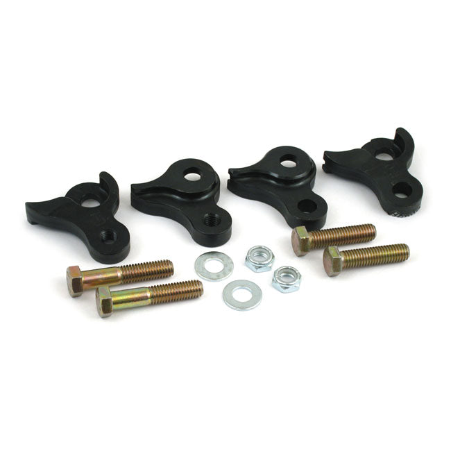 Rear Lowering Kit Black For 02-08 FLT