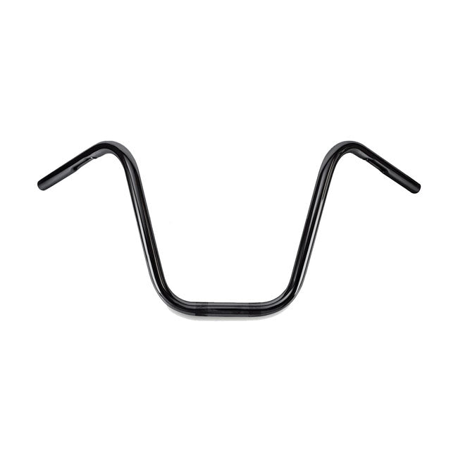 1 Inch Narrow Apes Handlebar Black 12 Inch Rise For 82-21 H-D With 1" I.D. Risers