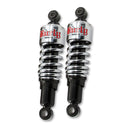 Slammer 10.5 Inch Lowering Shocks Chrome For 97-13 FLHR