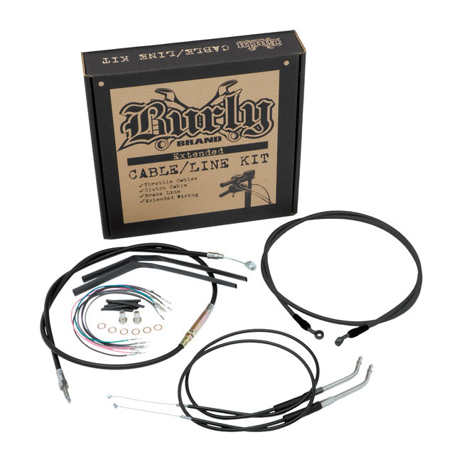 Apehanger Cable / Line Kit For 07-11 Dyna Single Disc (Excl. FXDWG) (NU)