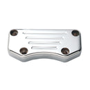 Billet Top Clamp Chrome Ball Milled With Exposed Mounting Bolts