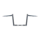 Chubby Hooked 1-1/4 Inch APE Hangers 10 Inch Rise Chrome For 82-21 H-D Mech & E-Throttle