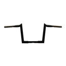 Chubby Hooked 1-1/4 Inch APE Hangers 10 Inch Rise Black For 82-21 H-D Mech & E-Throttle