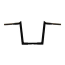 Chubby Hooked 1-1/4 Inch APE Hangers 12 Inch Rise Black For 82-21 H-D Mech & E-Throttle