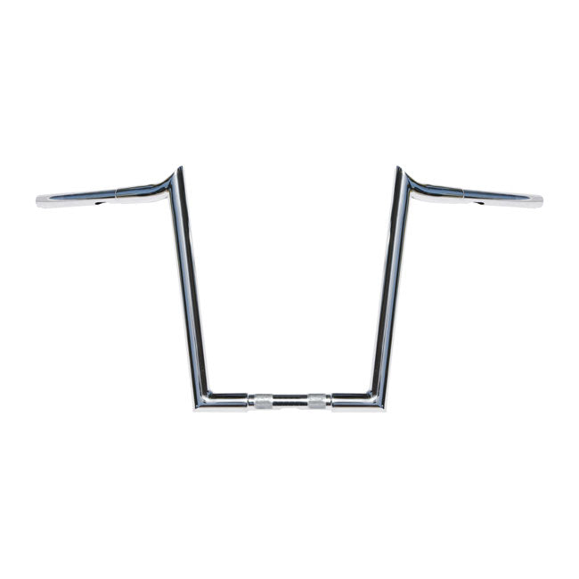 Chubby Hooked 1-1/4 Inch APE Hangers 14 Inch Rise Chrome For 82-21 H-D Mech & E-Throttle
