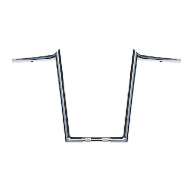 Chubby Hooked 1-1/4 Inch APE Hangers 16 Inch Rise Chrome For 82-21 H-D Mech & E-Throttle