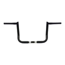 Chubby Hooked 1-1/4 Inch APE Hangers 12 Inch Rise Black For 82-21 FLH/Touring Mech & E-Throttle