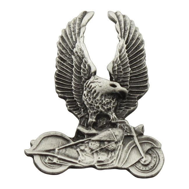 Eagle On Bike Pin