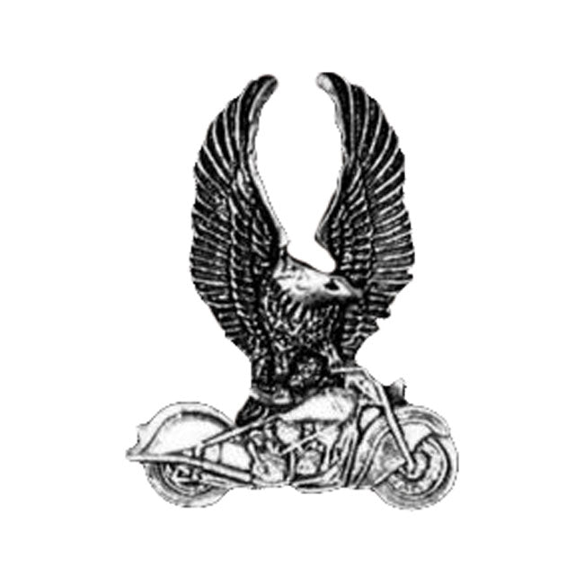 Eagle On Bike Pin