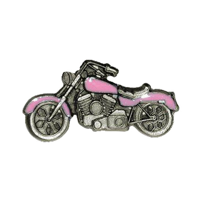 Pink Colored Motorcycle Pin