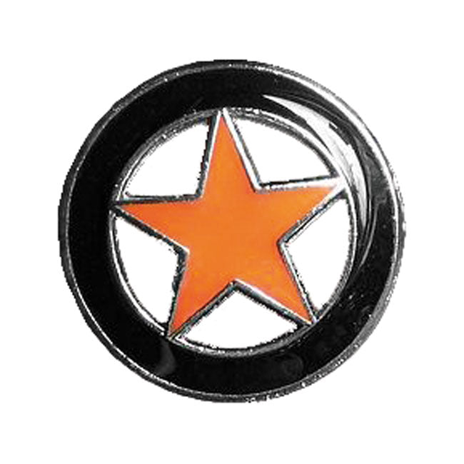 Lone Star Pin Black / Orange