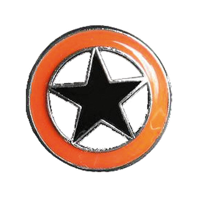 Lone Star Pin Orange / Black