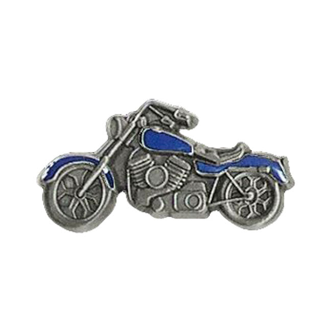 Blue Colored Motorcycle Pin