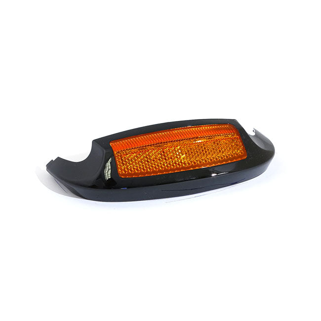 Front Fender Tip With Light Black Amber LED / Amber Lens