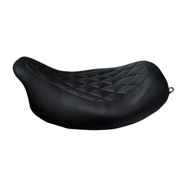 Wide Tripper Solo Seat Diamond Black For 08-21 Touring