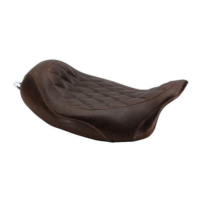 Wide Tripper Solo Seat Diamond Brown For 08-21 Touring