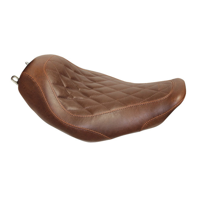 Wide Tripper Solo Seat Diamond Brown For 97-07 FLHR