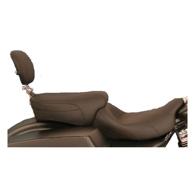 Passenger Seat With Passenger Backrest Black For 97-21 FLT/Touring