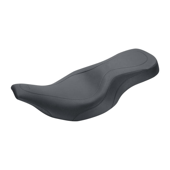 Wide Tripper 2-Up One-Piece Seat Black For 97-07 FLHT, FLTR (NU)