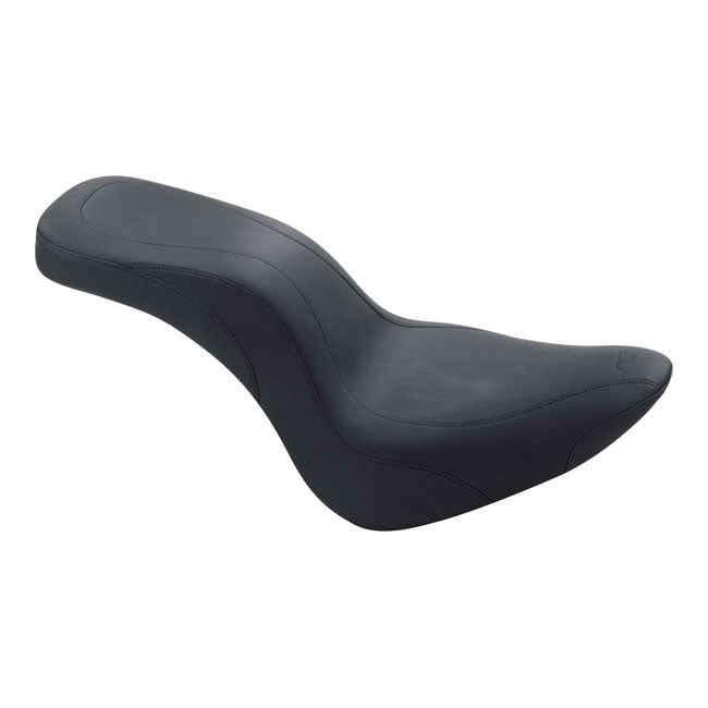 Daytripper 2-Up One-Piece Seat Black For 06-10 FXST With 200mm Tire