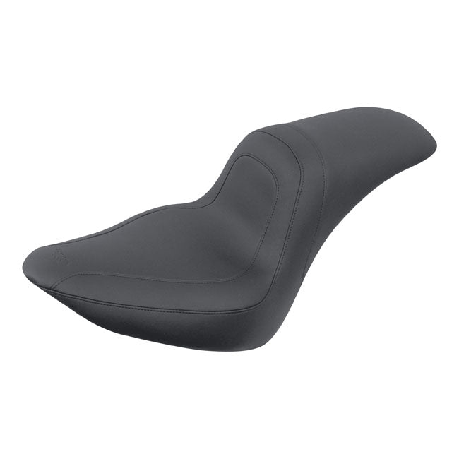 Tripper Fastback 2-Up One-Piece Seat Black For 06-10 FXST With 200mm Tire