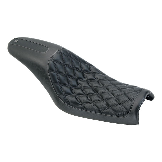 2-Up Boss Seat Black For 06-17 Dyna NU