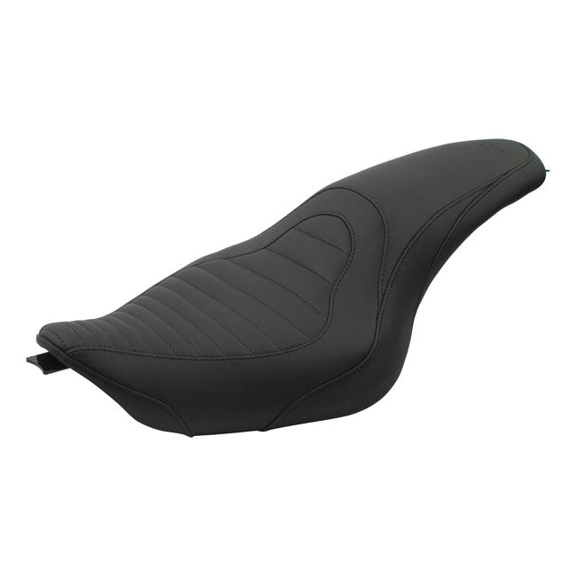 Tripper Fastback 2-Up One-Piece Seat Black For 04-21 XL With 3.3 & 4.5 Gallon Fuel Tank