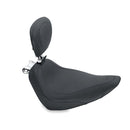 Wide Tripper Solo Seat With Rider Backrest Black Diamond For 00-05 FLSTS Heritage Springer