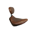 Wide Tripper Solo Seat With Rider Backrest Brown OEM For 00-05 FLSTS Heritage Springer
